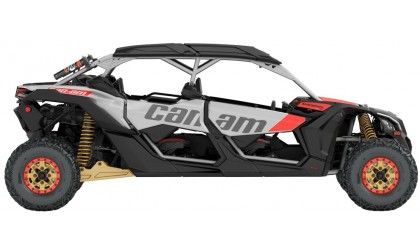 Maverick X3 MAX X RS TURBO R Hyper Silver-Liquid Gold-Can-am Red Maverick X3 MAX X RS TURBO R Hyper Silver-Liquid Gold-Can-am Red